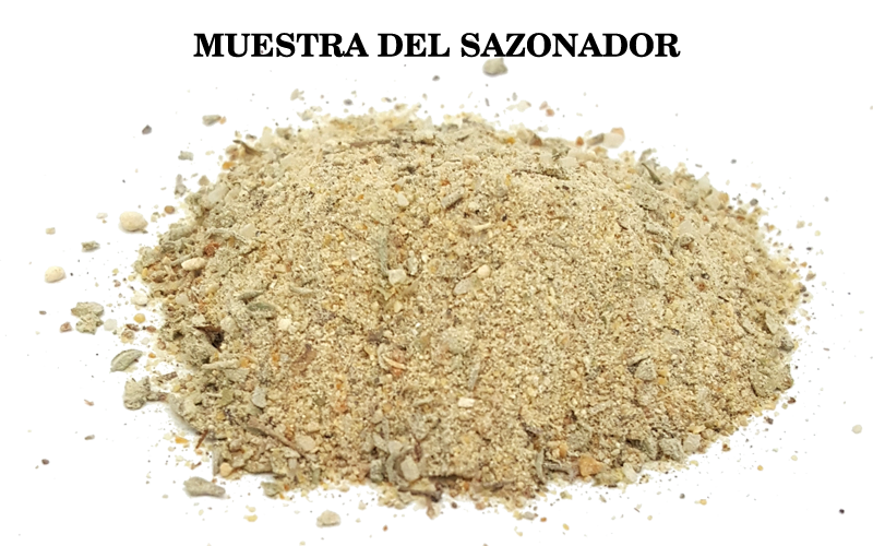 Muestra del sazonador