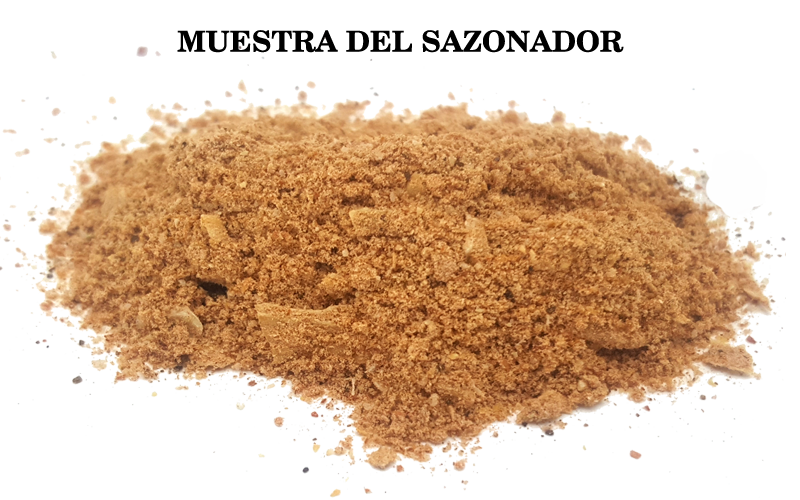 Muestra del sazonador